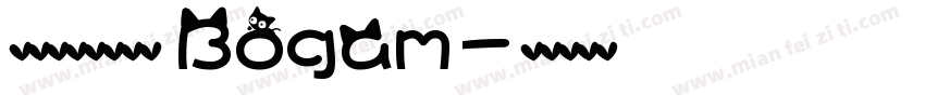 免费英文字体粗体 Bogam字体转换